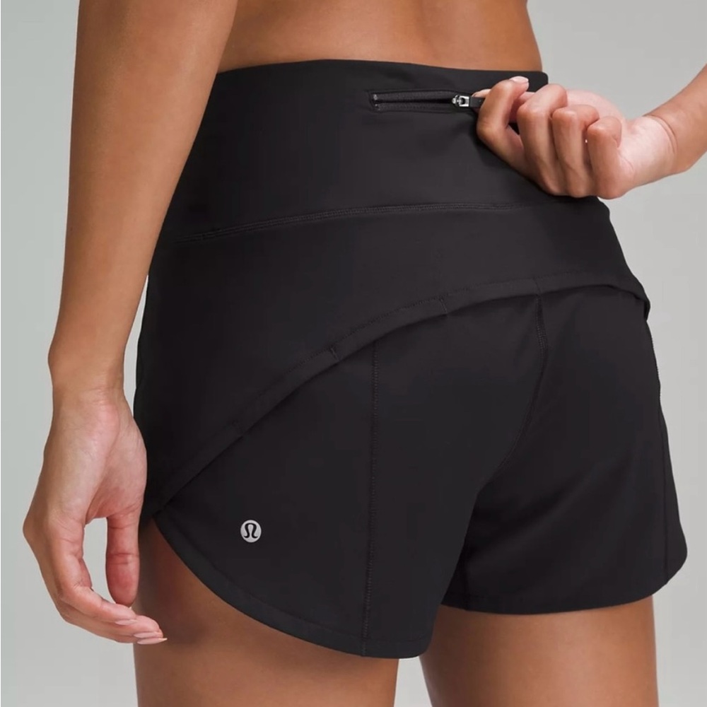 Black Lululemon Speedup Shorts